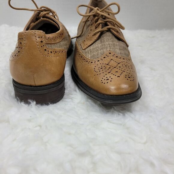 Vionic 505 Roth Derby Shoes Men's Size 9  Tan Toe Wingtip Orthoheel Technology - Picture 6 of 11